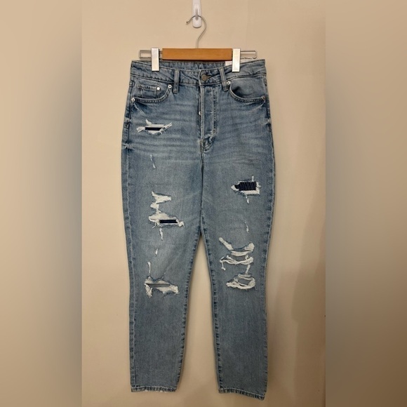 NWT Distressed High Rise Mom Jean Size 4 - Picture 3 of 8